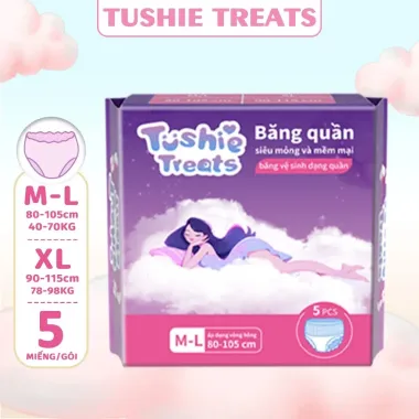 bang quan tushie treats  bang ve sinh dang quan  m l