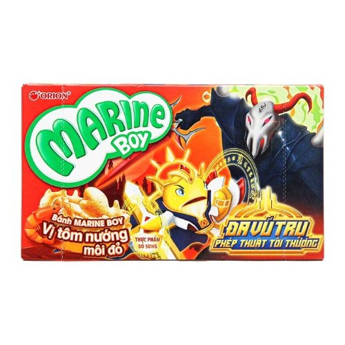 banh ca vi tom nuong moi do orion marine boy hop 35g  2p   case 70g