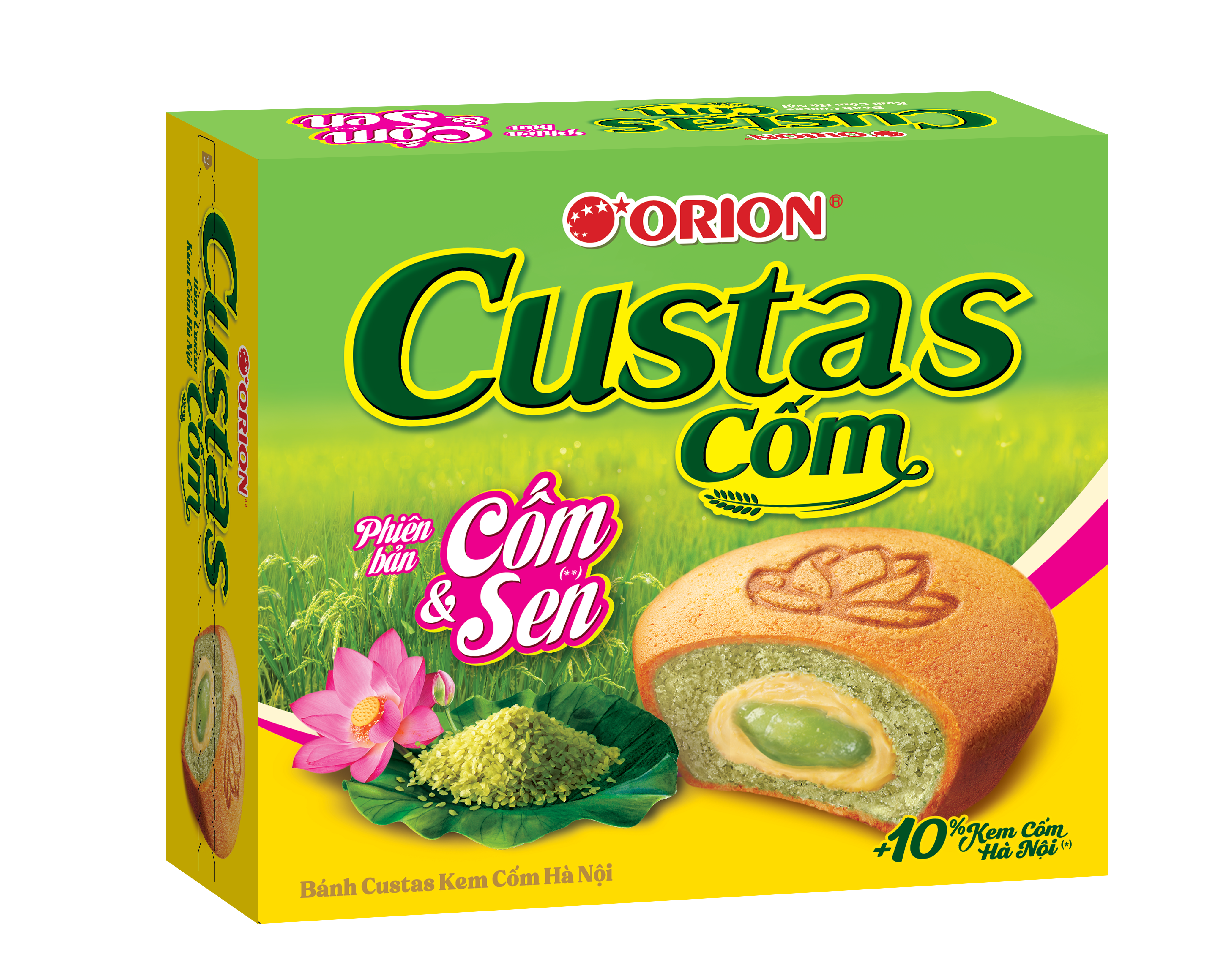 banh custas kem com ha noi   hop 12 goi   276 g
