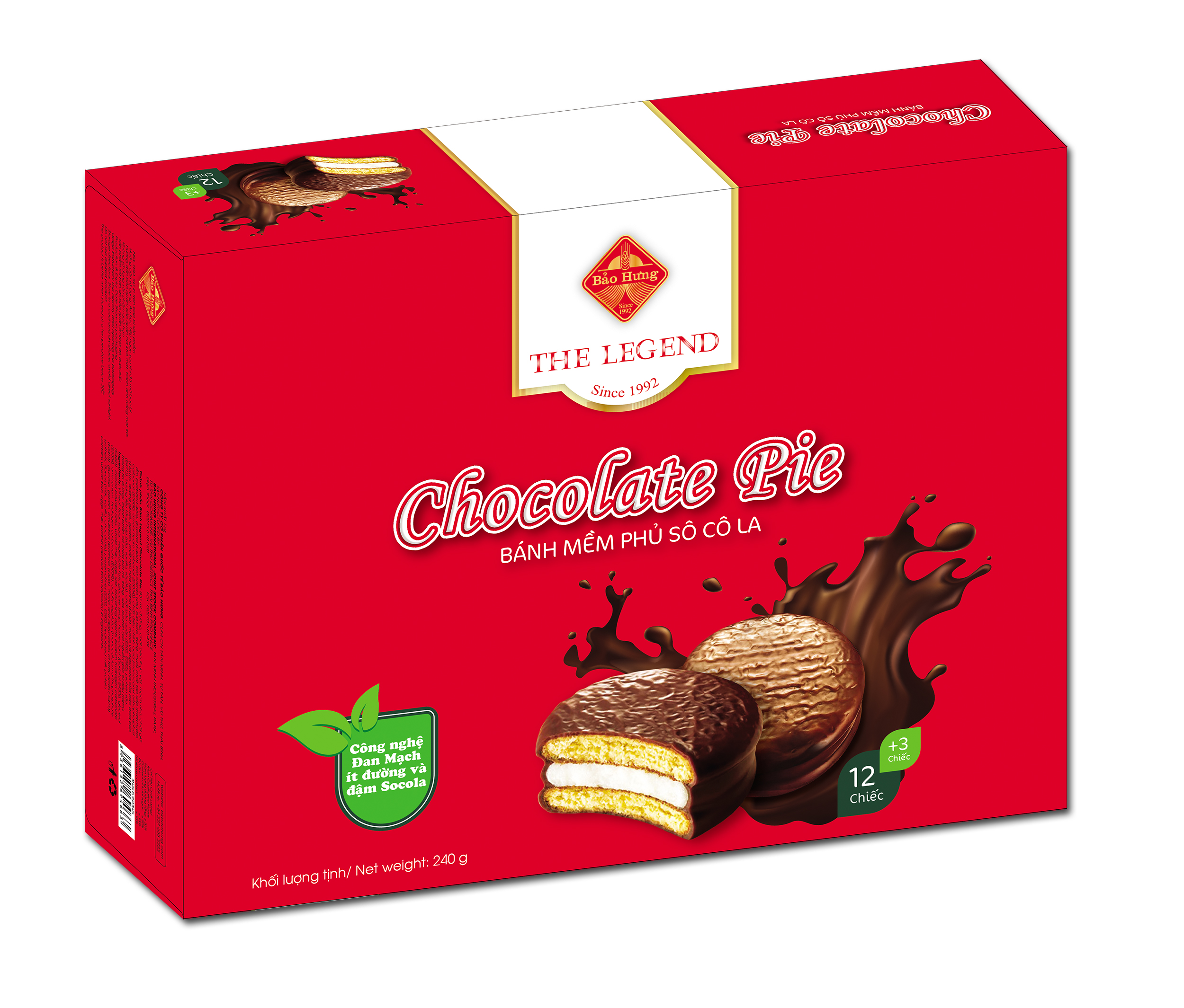 banh mem phu socola chocolate pie legend
