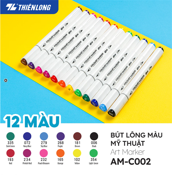 but long my thuat   colokit am c002 12 mau