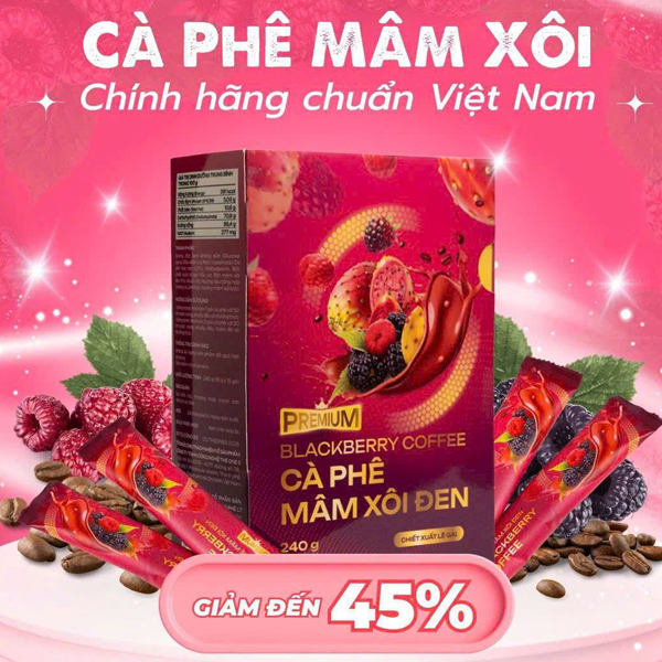 ca phe mam xoi den   blackberry coffee
