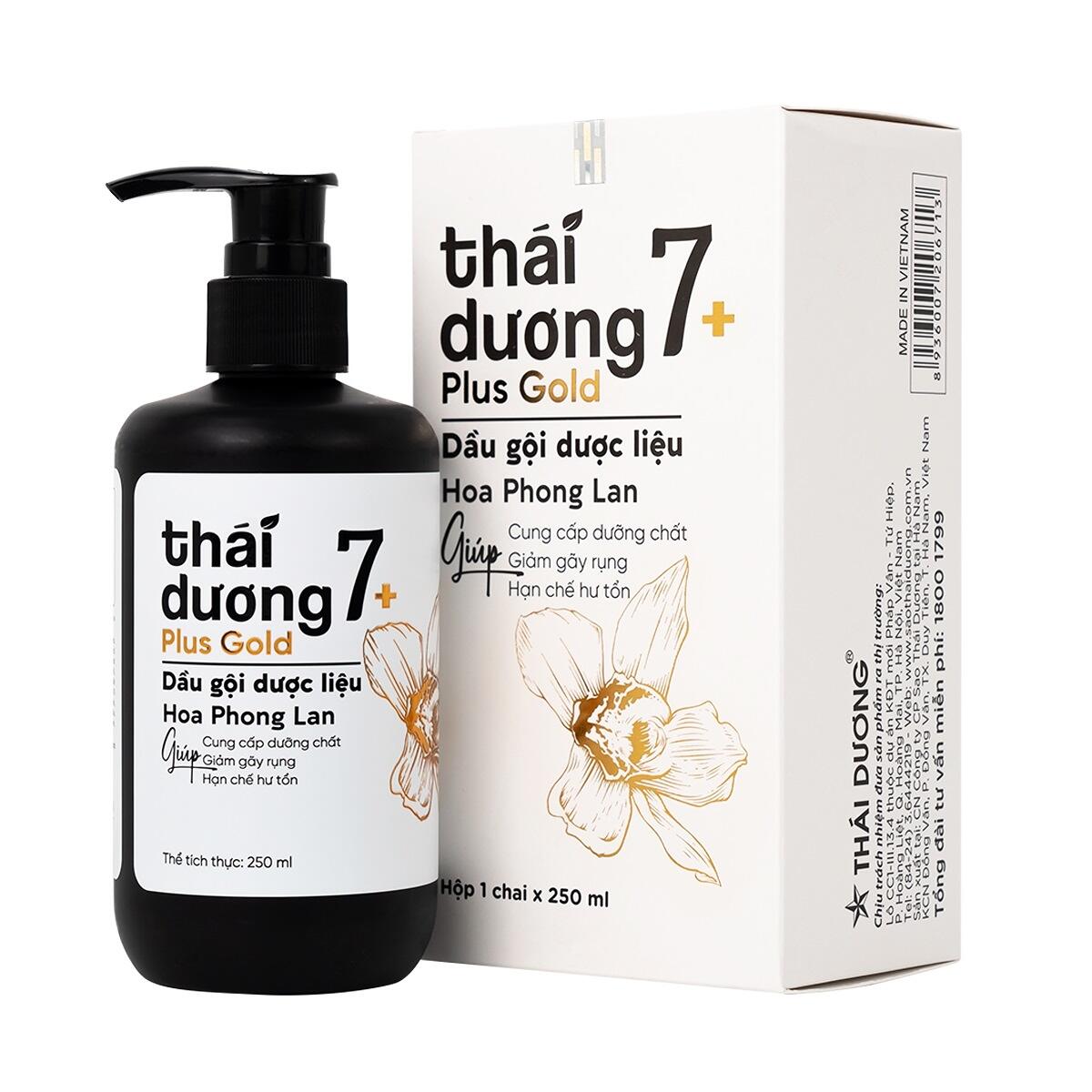dau goi duoc lieu thai duong 7 plus gold hoa phong lan