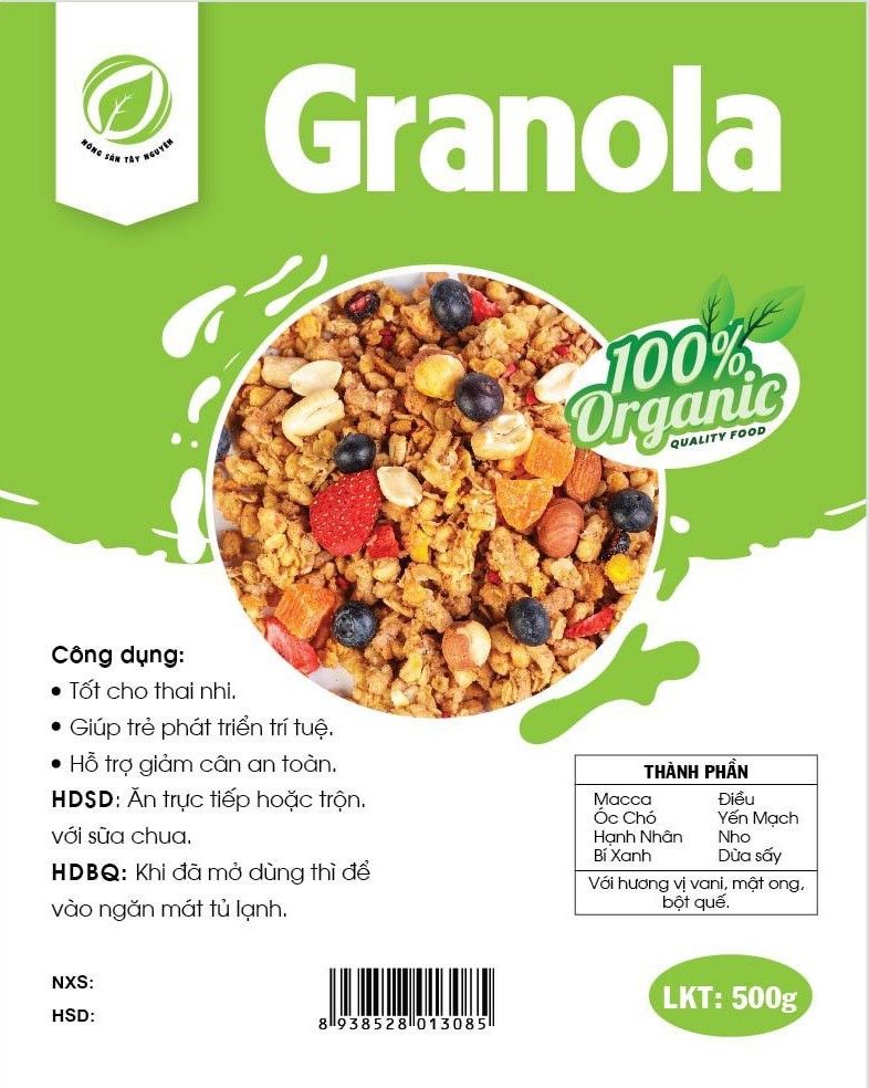 granola sieu hat