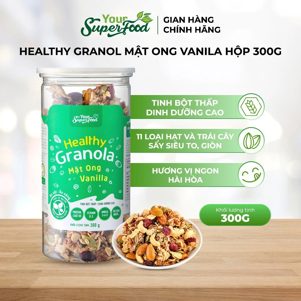 healthy granola hop 300g