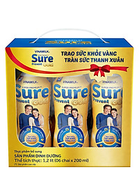 hop qua sure prevent gold  6 chai x 200 ml