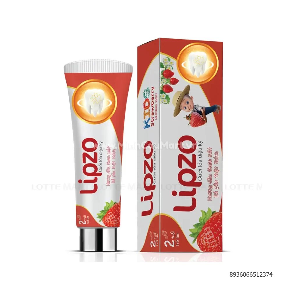 kem danh rang lipzo kid vi dau cho tre tren 2 tuoi tuyp 75g