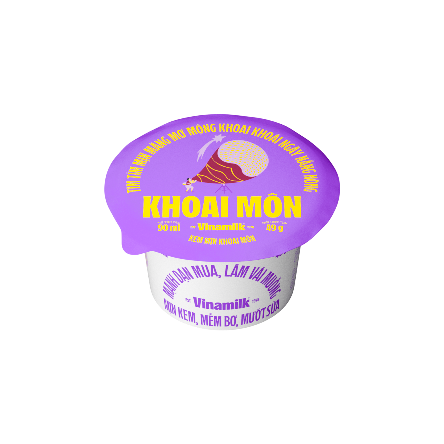 kem khoai mon   vinamilk