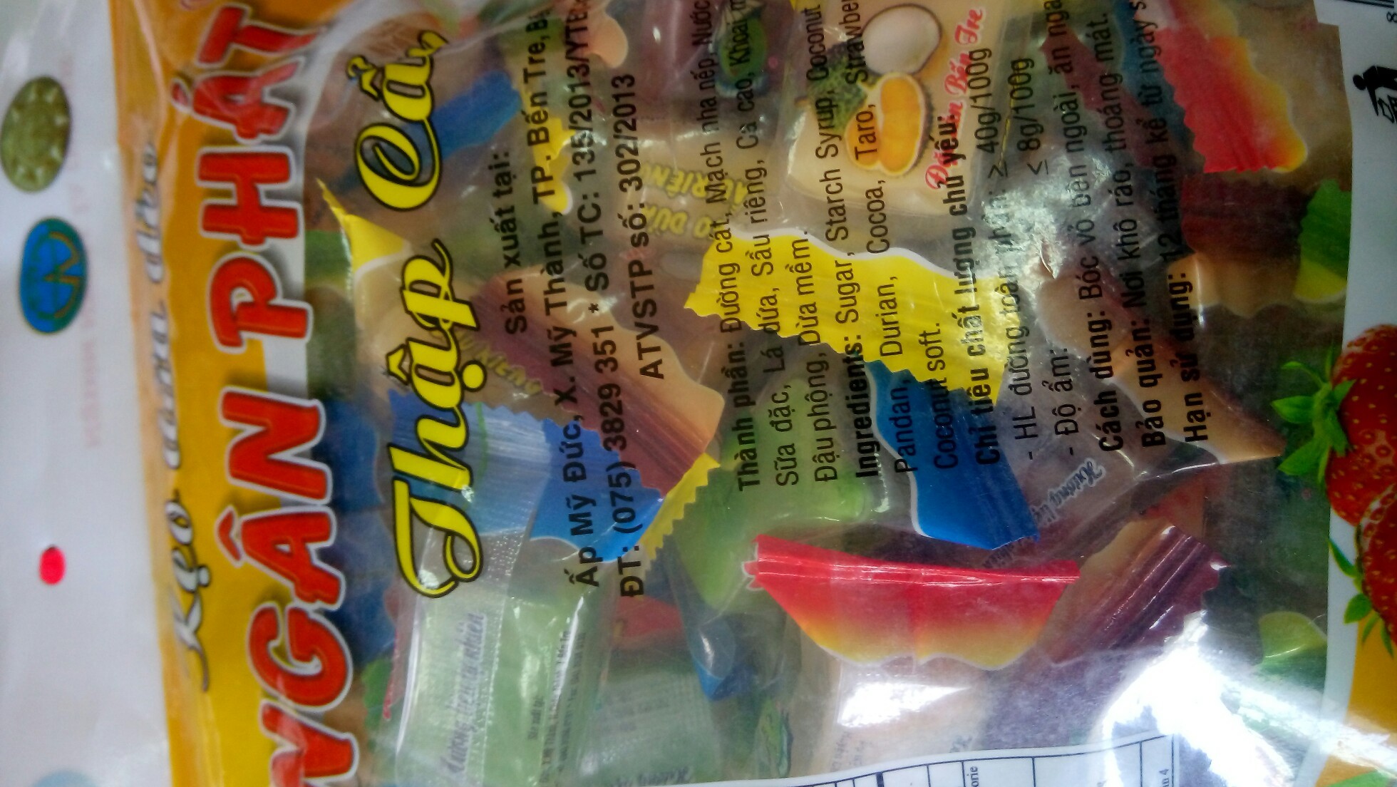 keo dua ngan phat 250gr