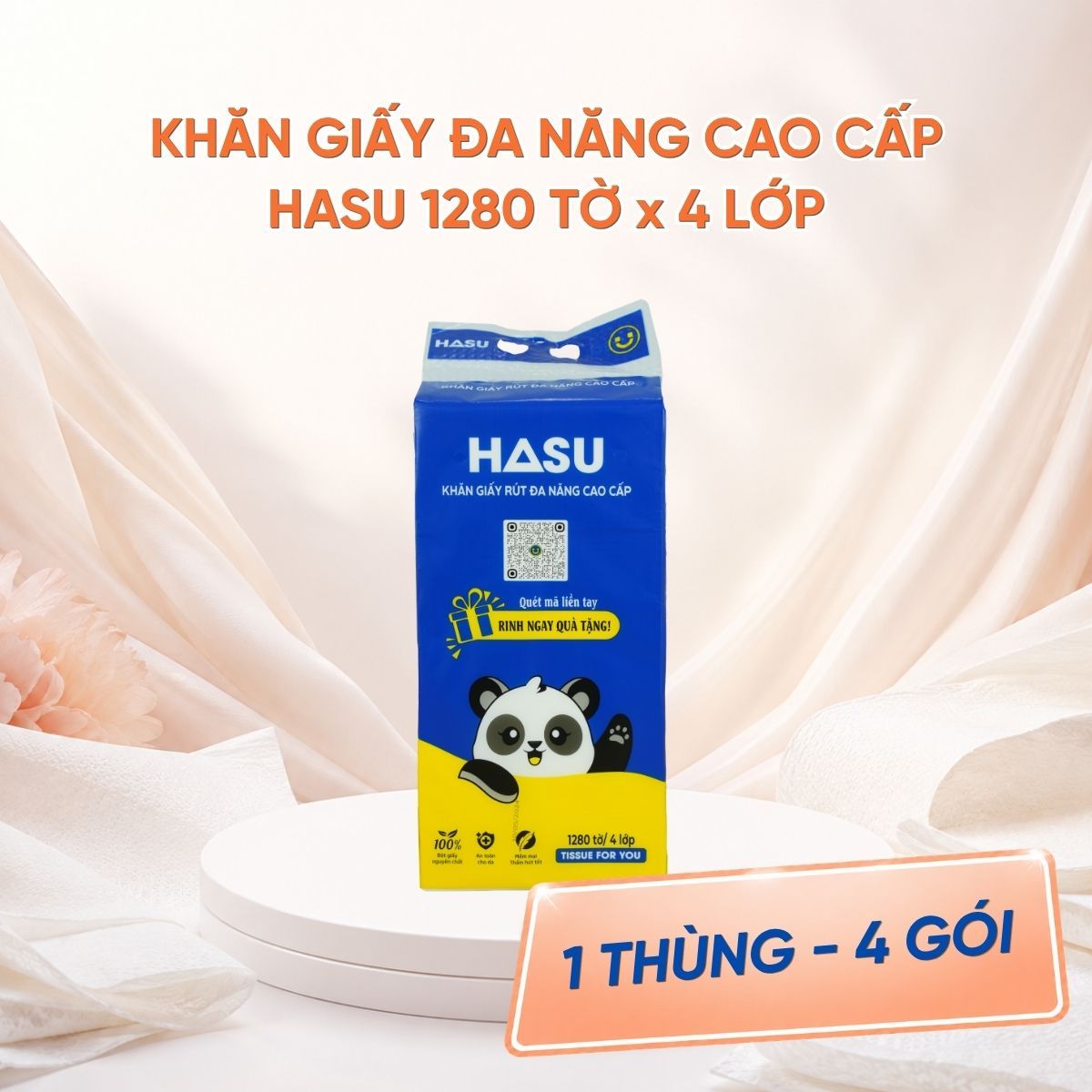 khan giay rut da nang cao cap hasu
