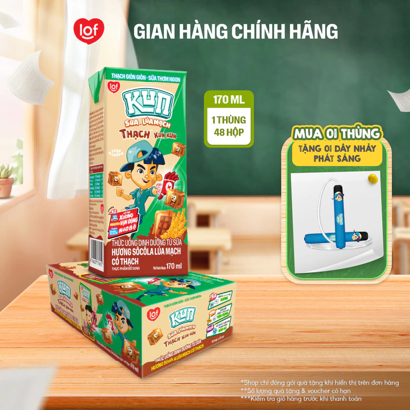 kun socola lua mach co thach hop 170ml x 48