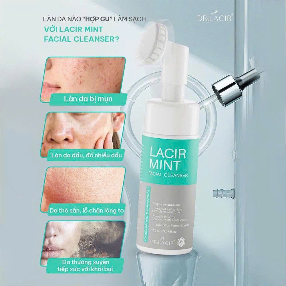 lacir mint facial cleanser