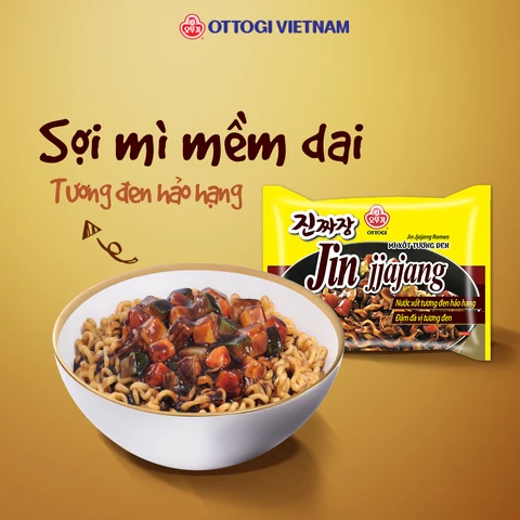 mi xot tuong den jin jjajang ramen ottogi goi 135g