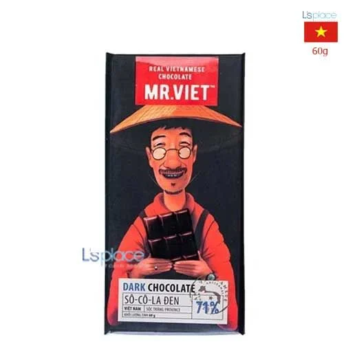 mr viet so co la den   60g  mr viet dark chocolate   60g