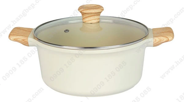noi duc men gom ivory 24cm green cook gcs233 24ih
