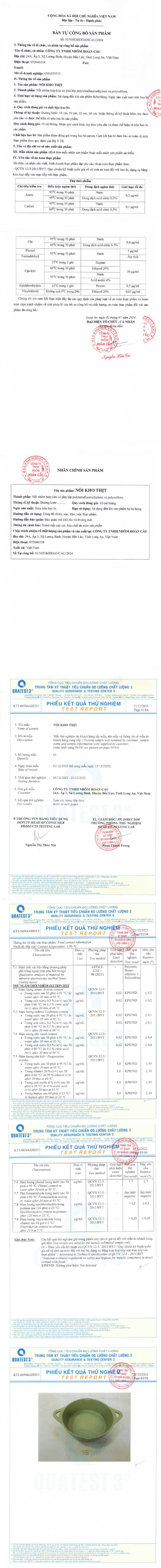 noi hop kim duc van da day tu  kich thuoc 22cm mau nau socola