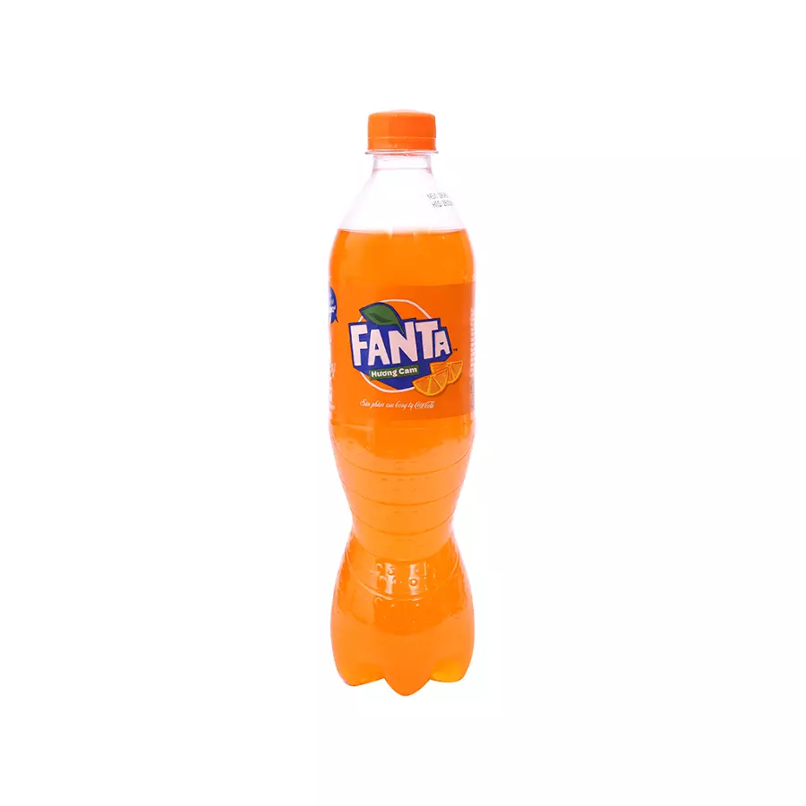 nuoc giai khat fanta huong cam   chai nhua 600ml