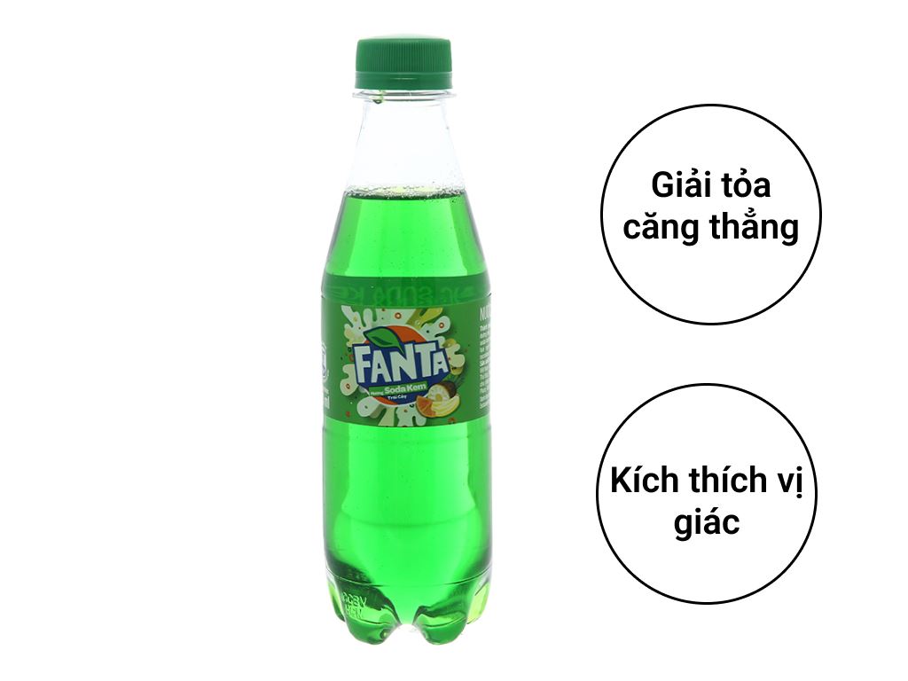 nuoc giai khat fanta soda kem   chai nhua 300ml