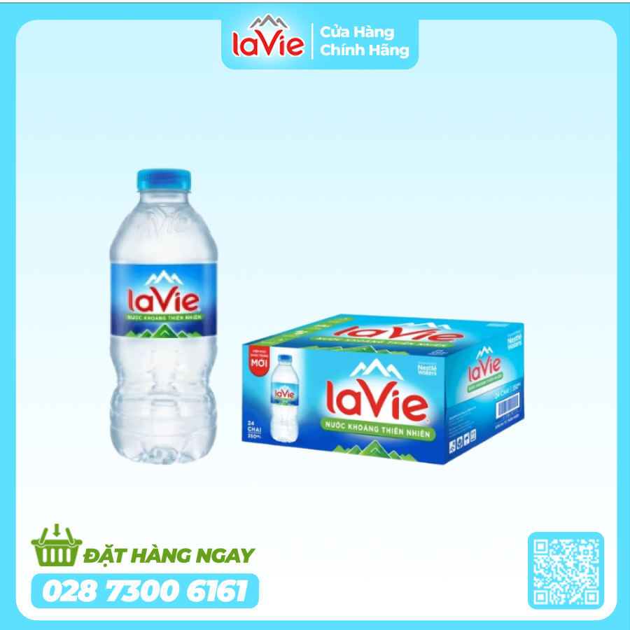 nuoc khoang la vie 350ml