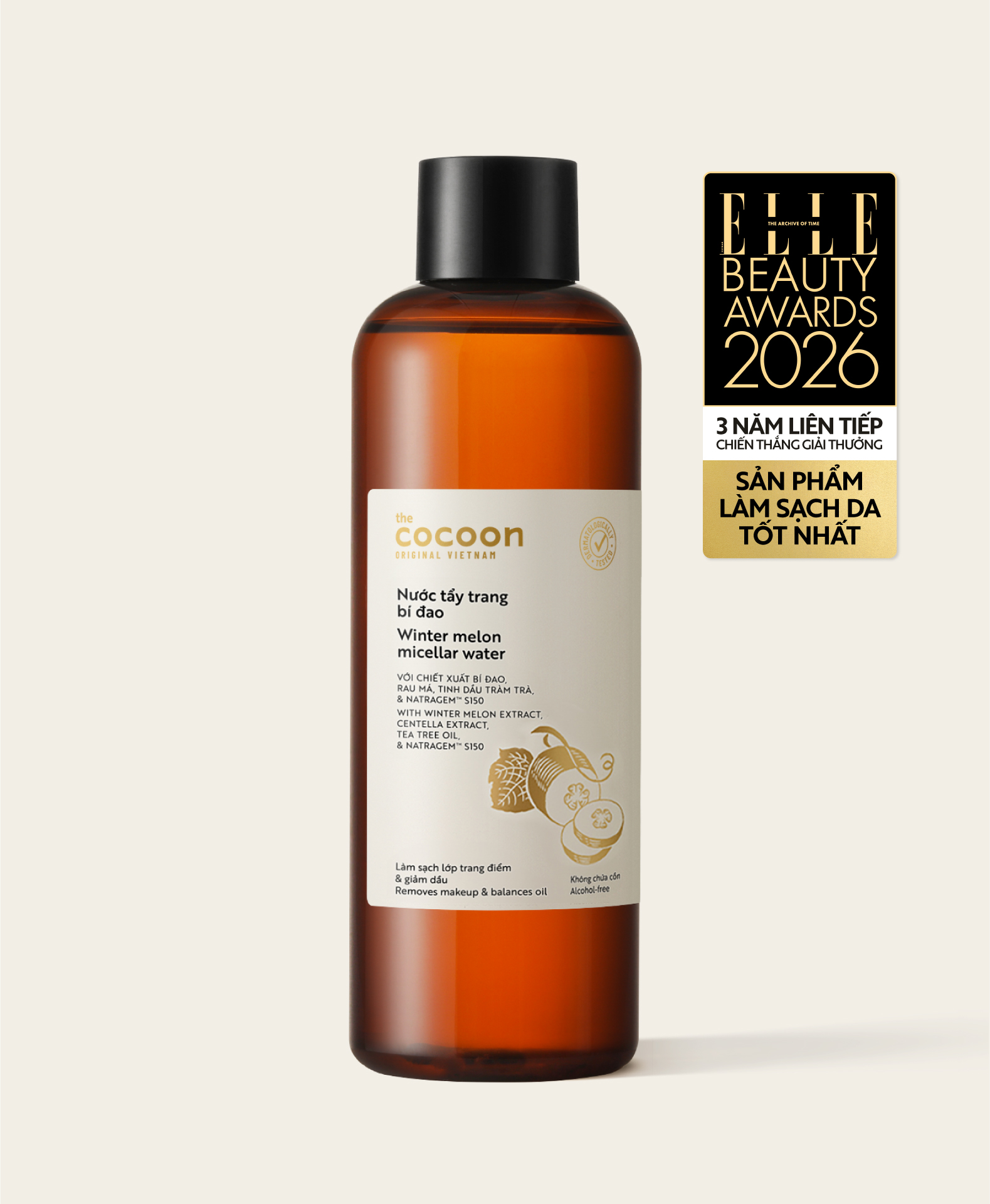 nuoc tay trang bi dao cocoon 500ml