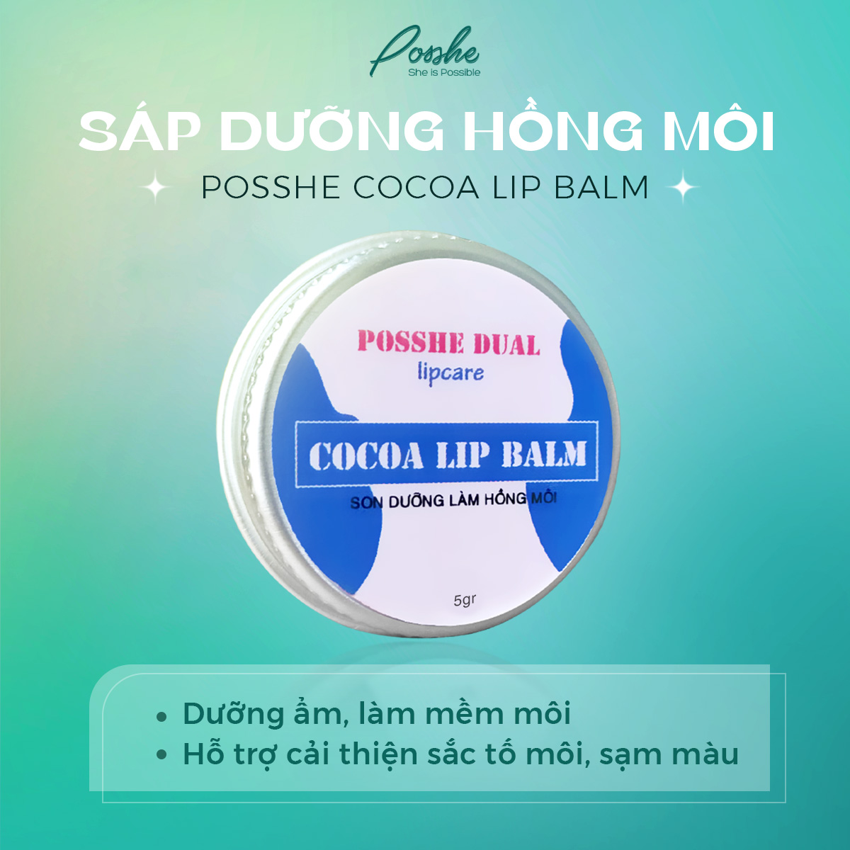 son duong moi posshe cocoa lip balm
