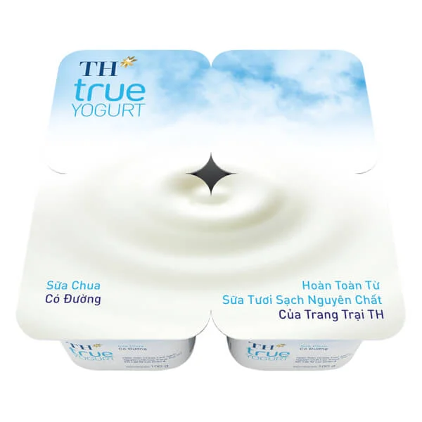 sua chua co duong th true yogurt 100 g