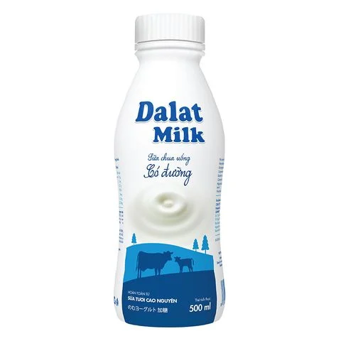 sua chua uong co  duo ng dalat milk 500ml
