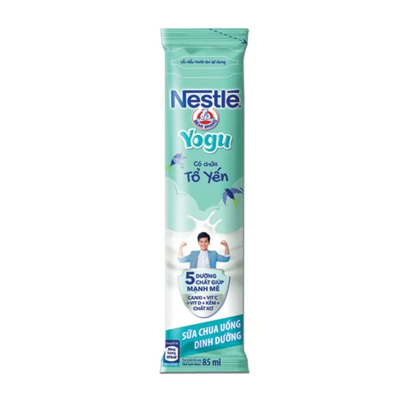 sua chua uong dinh duong nestle yogu co chua to yen dang goi