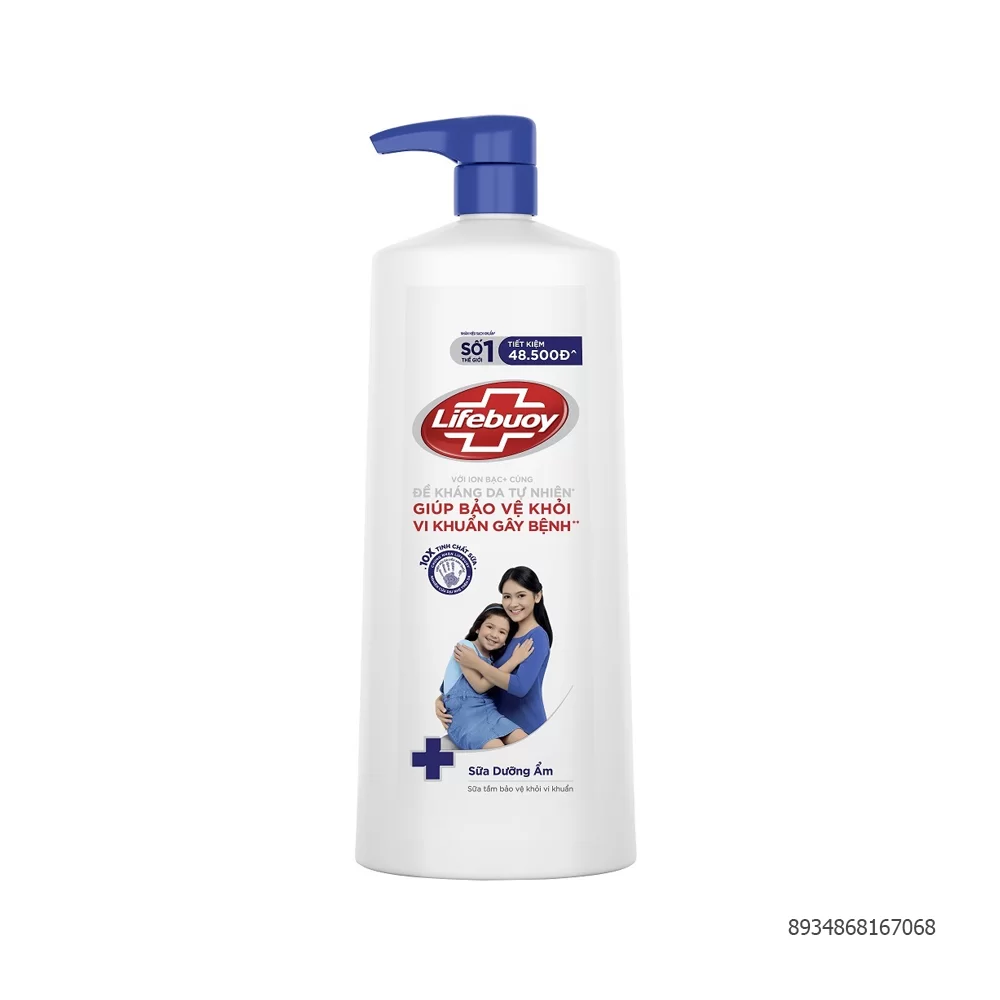 sua tam lifebuoy xanh 1kg