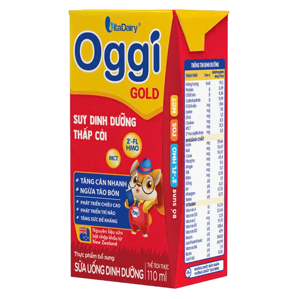 sua uong dinh duong oggi gold 110ml