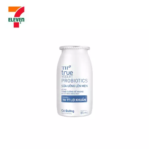sua uong len men co duong   th true yogurt probiotics   chai 85 ml