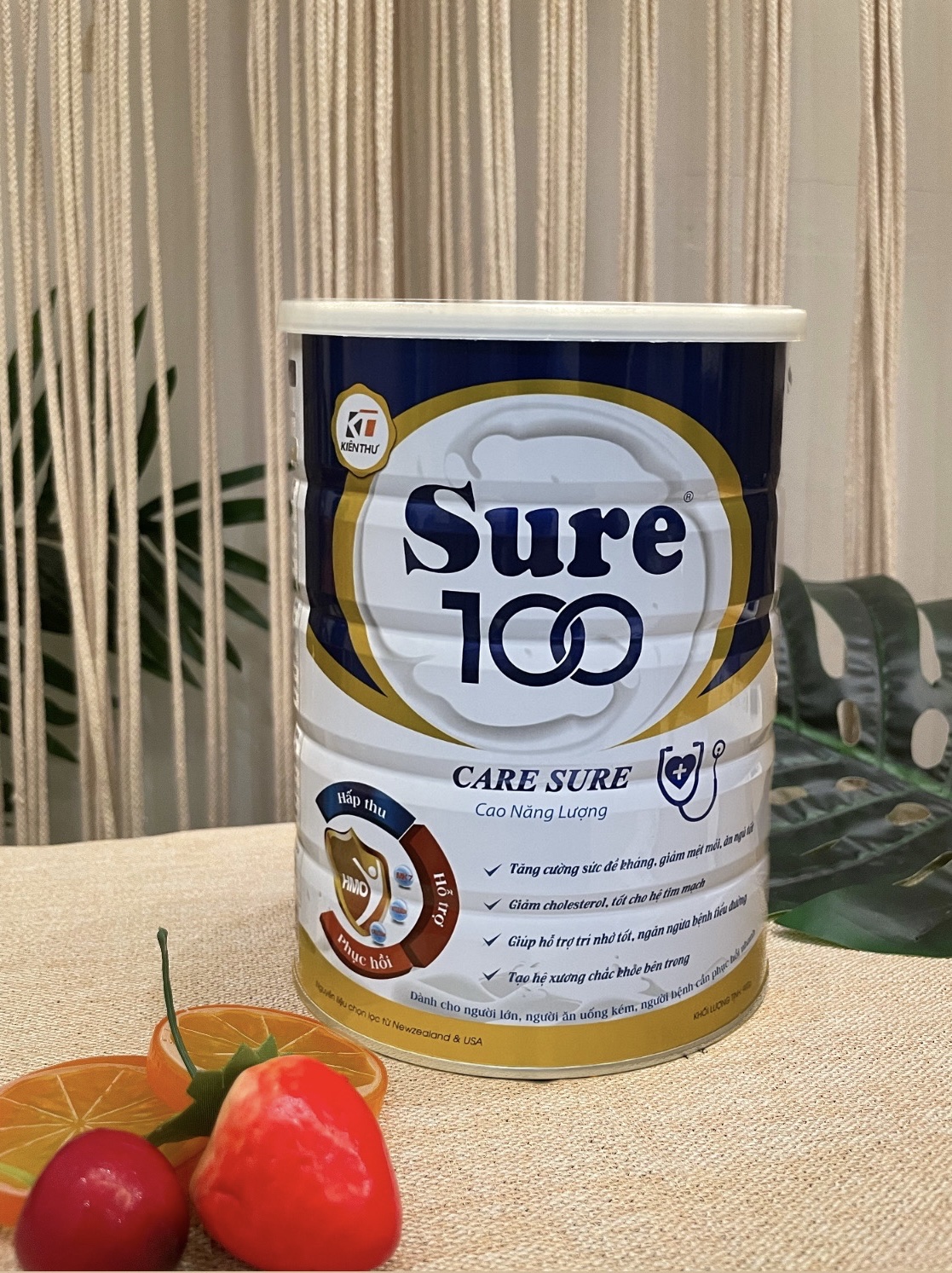 sure 100   encare sure 900gr  dinh duong day du va can doi cho moi lua tuoi