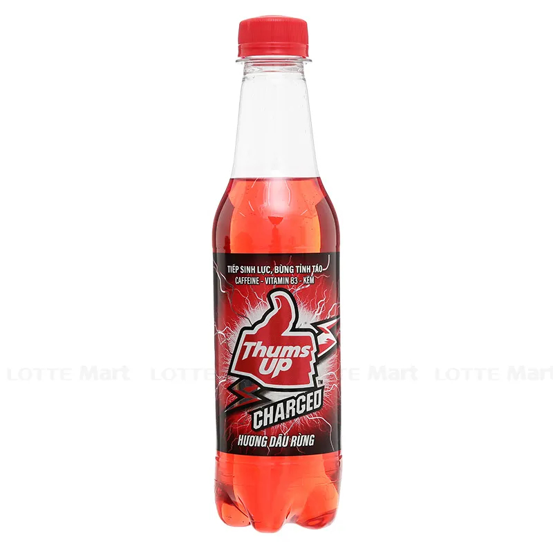 thuc pham bo sung   nuoc giai khat thums up charged huong dau rung   chai nhua 330ml
