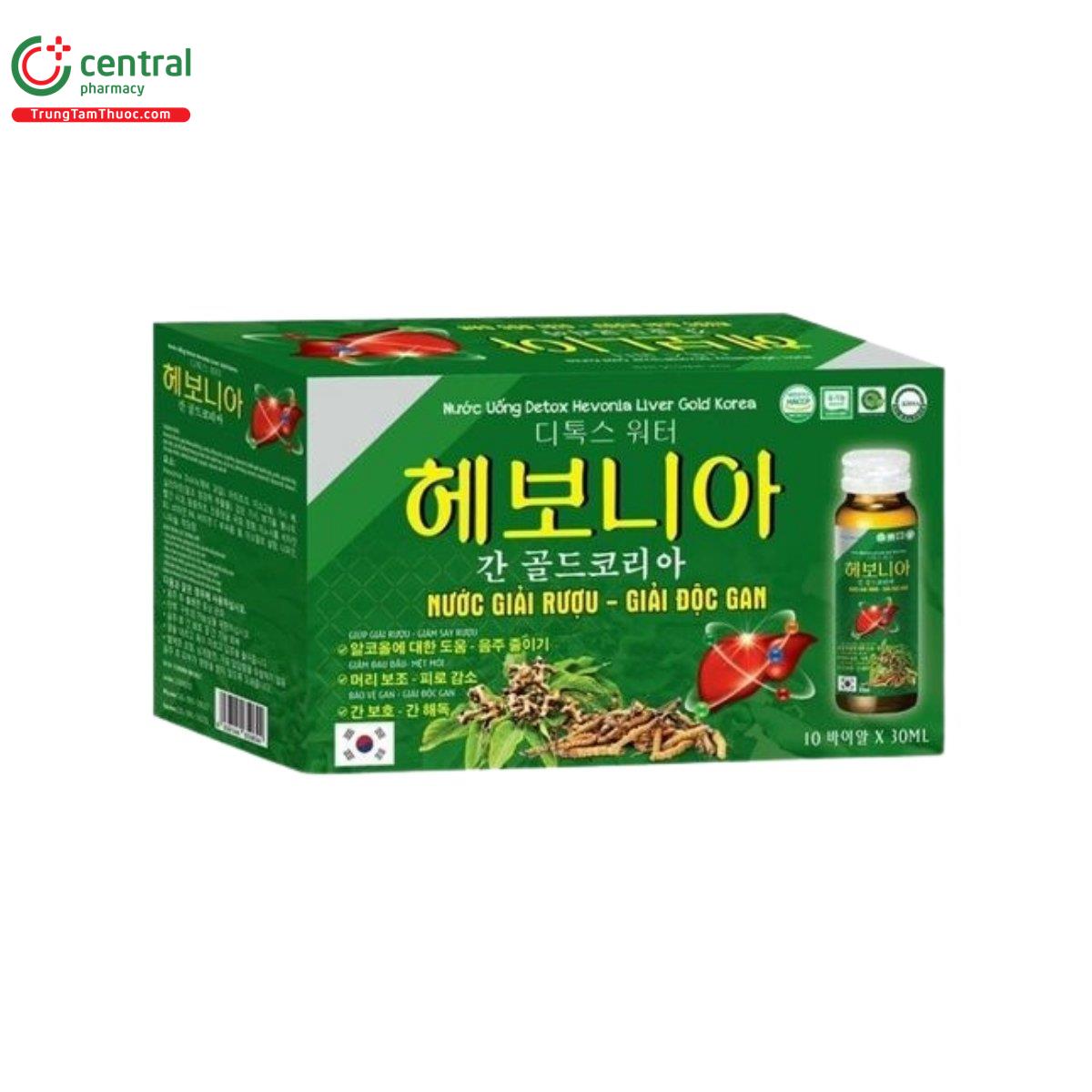 thuc pham bo sung nuoc uong detox hevonia liver gold korea