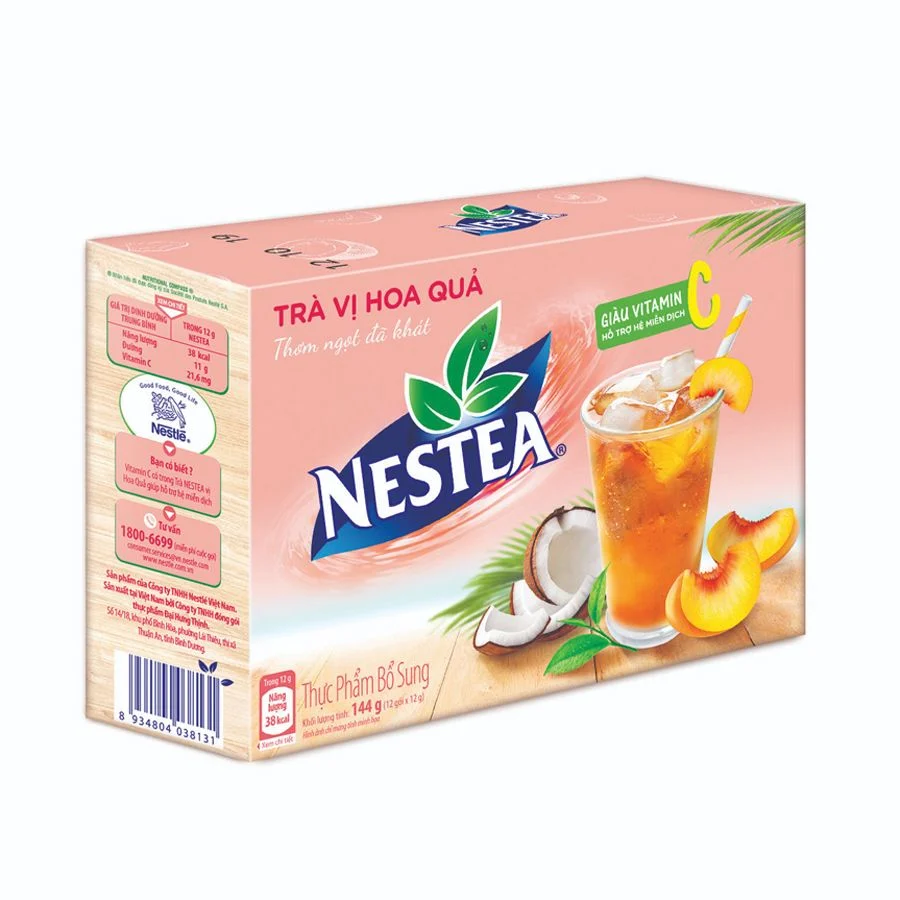 tra vi hoa qua nestea hop 12x12g