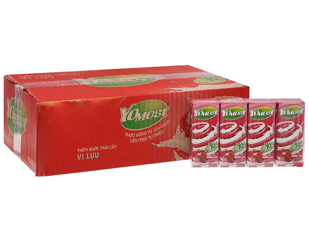 yomost   thuc uong tu sua chua len men tu nhien huong luu  170ml